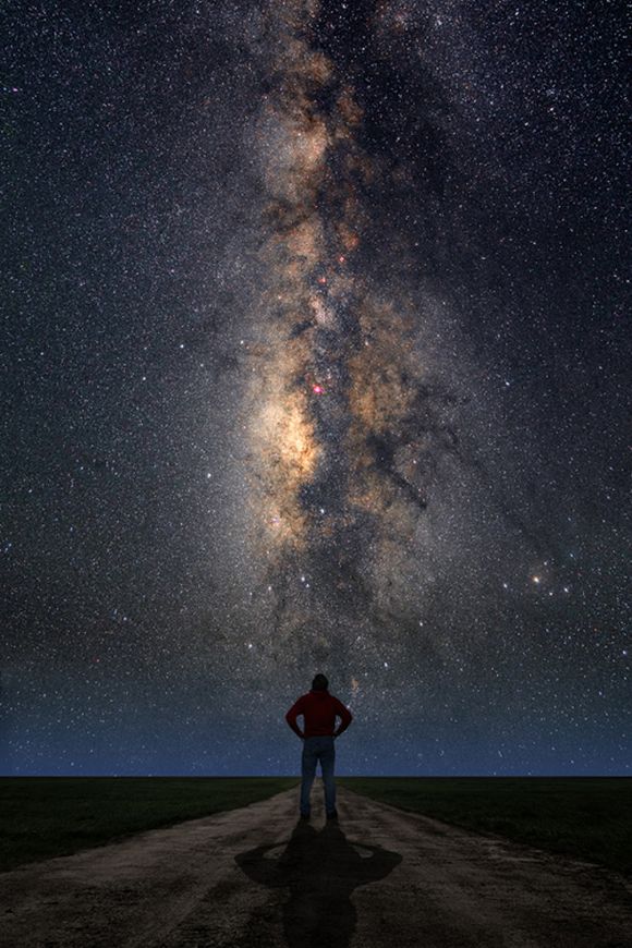 La Vía Láctea vista desde la Tierra