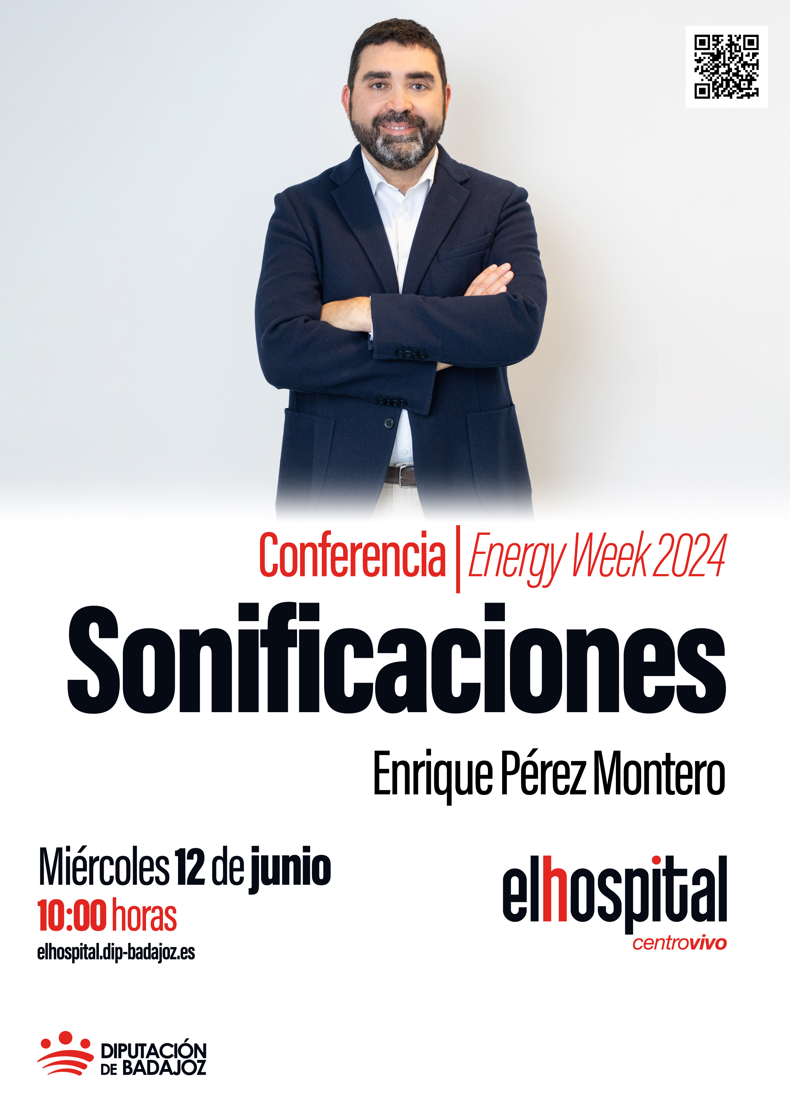 Cartel Conferencia Sonificaciones Badajoz