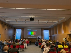 Aspecto general de la sala donde tuvo lugar la ponencia de Enrique Pérez Montero Aspecto general de la sala donde tuvo lugar la ponencia de Enrique Pérez Montero