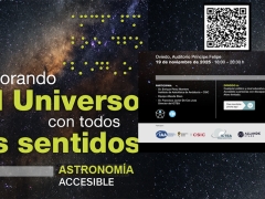 Poster de la Jornada de Astronomía Accesible organizada por FICYT
