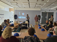 Presentación del acto en la sede de la ONCE en Granada