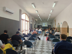 Sala donde impartimos la charla en Trapani (Sicilia)